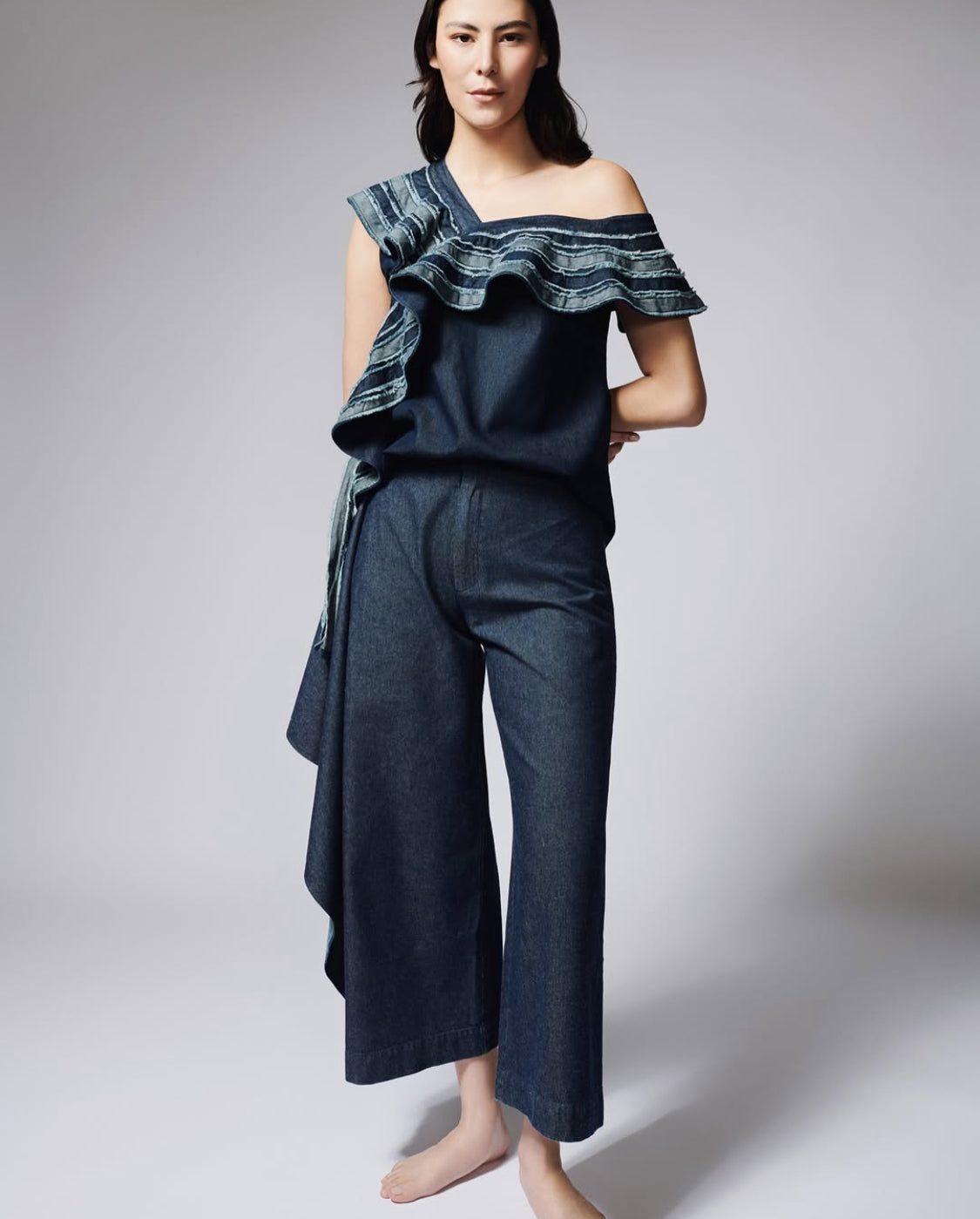 Blusa bolero denim