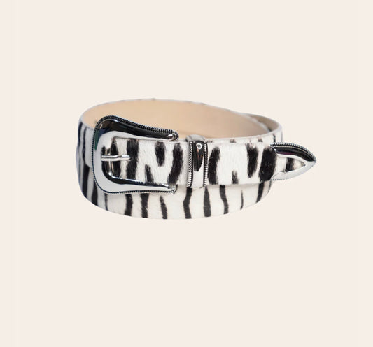 Cinturón Piel zebra
